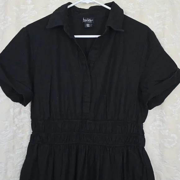 Nicole Miller Black Midi Dress - Picture 3 of 9
